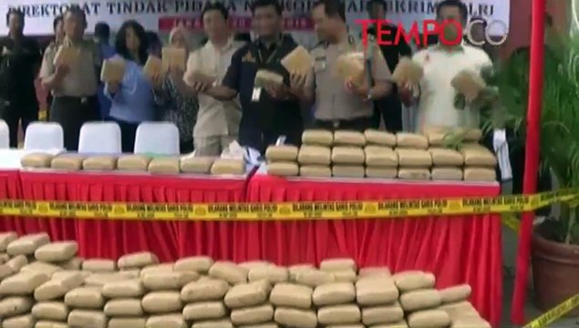 700 Kg Ganja Asal Aceh Dimusnahkan di Bandara Soekarno Hatta
