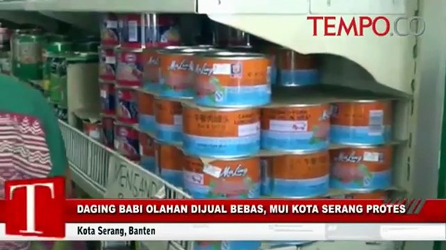 Daging Babi Olahan Dijual Bebas, MUI Kota Serang Protes