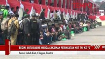 Begini Antusiasme Warga Menyaksikan Peringatan HUT TNI Ke-70