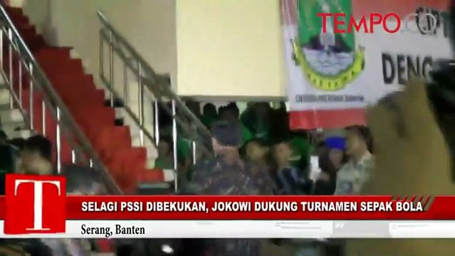 Selagi PSSI Dibekukan, Jokowi Dukung Turnamen Sepak Bola