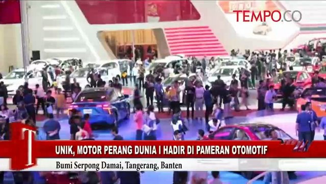 Unik, Motor Perang Dunia I Hadir di Pameran Otomotif
