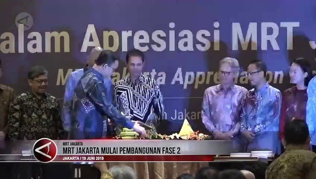 MRT Jakarta Fase 2 Bundaran HI-Kota Mulai Dibangun