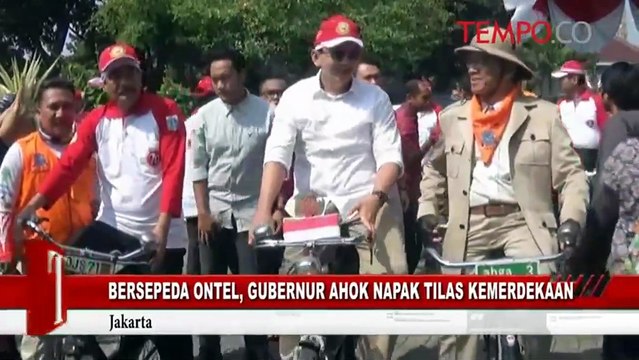 Bersepeda Ontel, Gubernur Ahok Napak Tilas Kemerdekaan