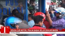 Diduga Curi Motor, Pria Ini Babak Belur Dihajar Massa