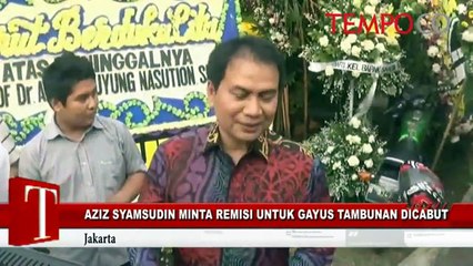 Aziz Syamsuddin Minta Remisi untuk Gayus Tambunan Dicabut