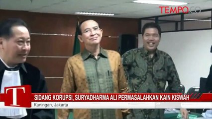 Sidang Korupsi, Suryadharma Ali Permasalahkan Kain Kiswah