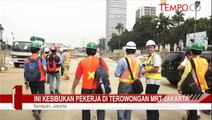 Ini Kesibukan Pekerja di Terowongan MRT Jakarta