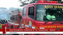 Bus Penumpang Terbakar di Tol Tangerang ‚Äì Merak