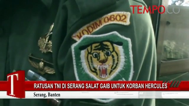 Ratusan TNI di Serang Salat Gaib untuk Korban Hercules