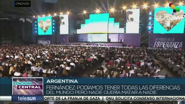 Vicepresidenta de Argentina CFK asegura que la democracia tiene una deuda con los ciudadanos