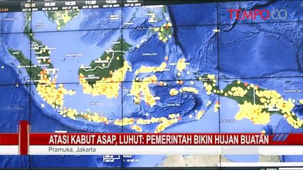 Atasi Kabut Asap, Luhut: Pemerintah Bikin Hujan Buatan
