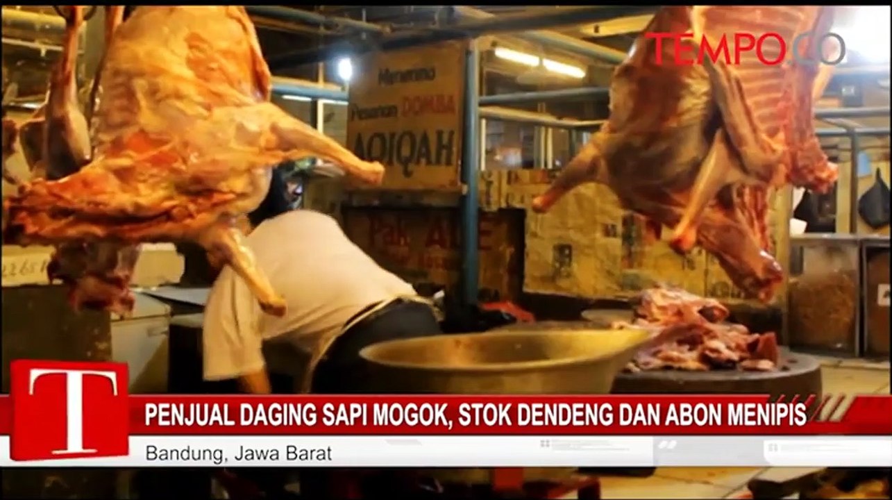 Penjual Daging Sapi Mogok, Stok Dendeng dan Abo...