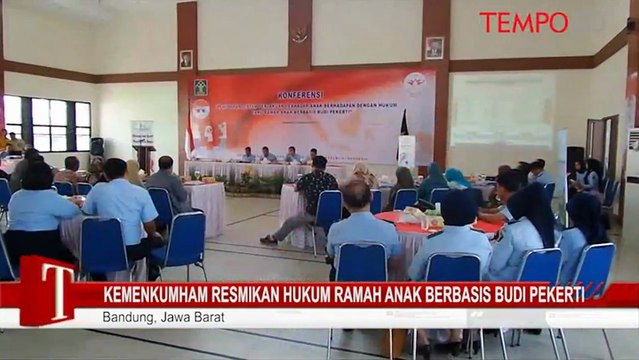 Kemenkumham Resmikan Hukum Ramah Anak Berbasis Budi Pekerti