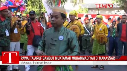 Pawai Ta'aruf Sambut Muktamar Muhammadiyah di Makassar