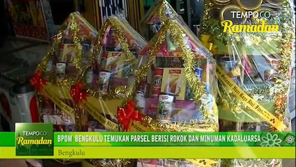 BPOM Bengkulu Temukan Parsel Berisi Rokok dan Minuman Kadaluarsa