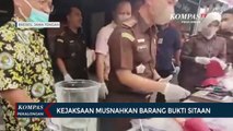 Kejaksaan Musnahkan Barang Bukti Sitaan