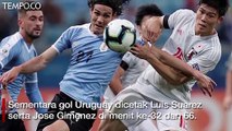 Copa America: Uruguay Ditahan Imbang Jepang 2-2