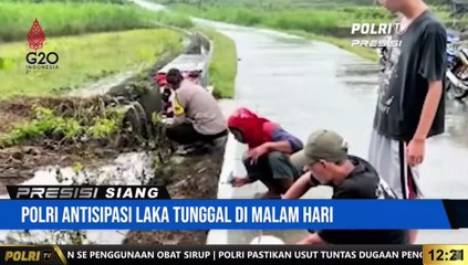 Polres Wonogiri Berinisiatif Membuat Marka Jalan di Jalur Rawan Laka