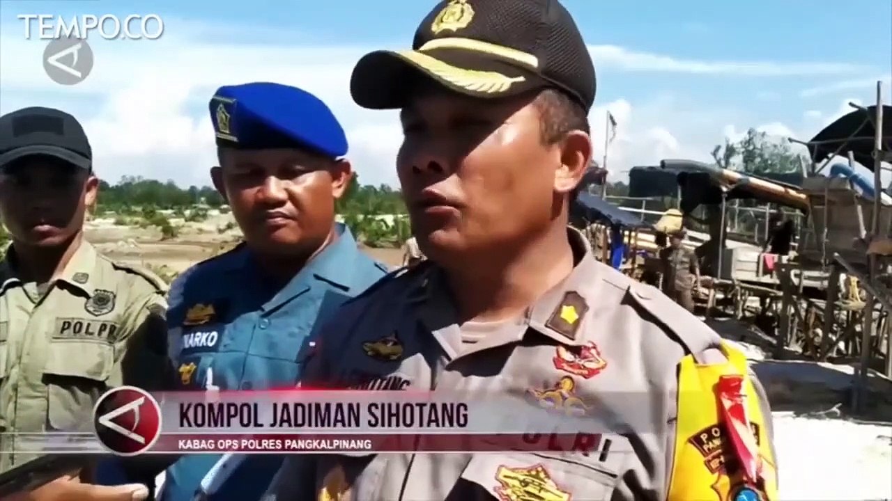 Diduga Rusak Hutan Lindung, Polisi Bakar Peralatan Tambang Ilegal