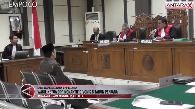 Reaksi Wakil Ketua DPR Nonaktif saat Divonis 6 Tahun Penjara