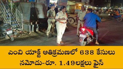 విజయనగరం: 638 కేసులు... రూ.1.49 లక్షల ఫైన్