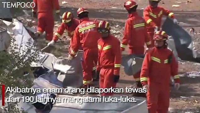 6 Tewas, 190 Orang Terluka saat Tornado Menghantam Cina