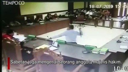 Video Viral, Detik-detik Pengacara Tomy Winata Menyerang Hakim