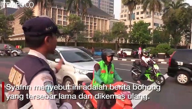 Kabar Bohong Soal Kebijakan Ganjil-Genap untuk Motor