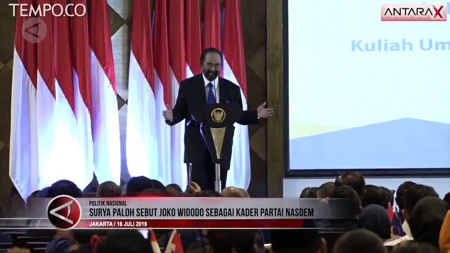 Surya Paloh Sebut Jokowi Kader Partai Nasdem