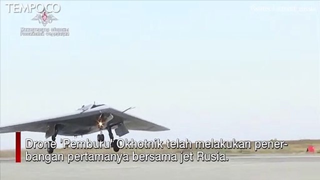 Keren, Drone Pemburu Terbang Duet Bersama Jet Tumpur Rusia Terbaru