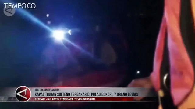 Perahu Terbakar di Konawe, 7 Orang Tewas 4 Hilang