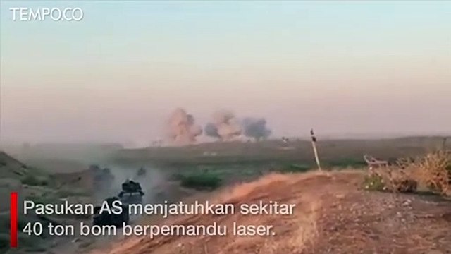 Amerika Gempur Pulau Benteng ISIS dengan 40 Ton Bom