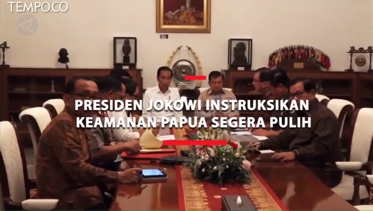 Presiden Jokowi Instruksikan Keamanan Papua Segera Pulih