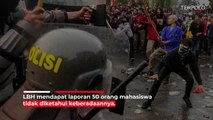 LBH Jakarta: 50 Mahasiswa Hilang Setelah Demo di DPR