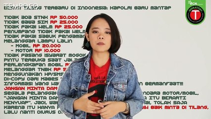 Benarkah Kapolri Memberlakukan Biaya Tilang Baru?