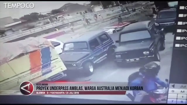 Viral Underpass Kentungan Amblas, Mobil WNA Australia Jadi Korban