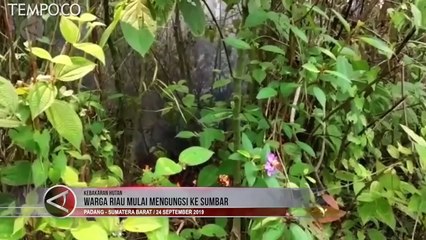 Dampak Asap, Warga Riau Mulai Mengungsi ke Sumatera Barat