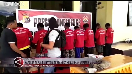 Terungkap, 8 Tersangka Kerusuhan Wamena Berstatus Mahasiswa