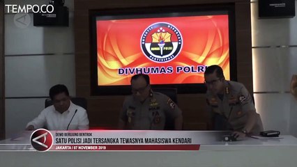 Brigadir A-M Tersangka Penembak Mahasiswa Saat Demo di Kendari