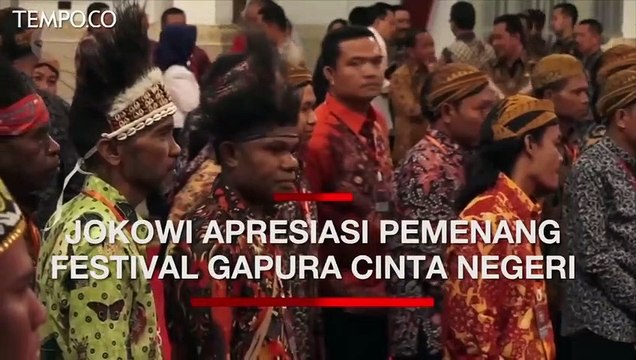 Festival Gapura Cinta Negeri, Jokowi Sebut Ajang Gotong Royong