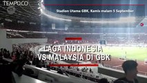 Begini Suasana Laga Timnas Indonesia Melawan Malaysia