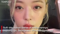 Mantan Anggota f(x) Sulli Ditemukan Tewas di Kediamannya