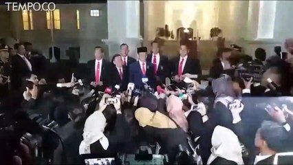 Tiba di Istana, Jokowi - Ma'ruf Disambut Ratusan Pendukungnya