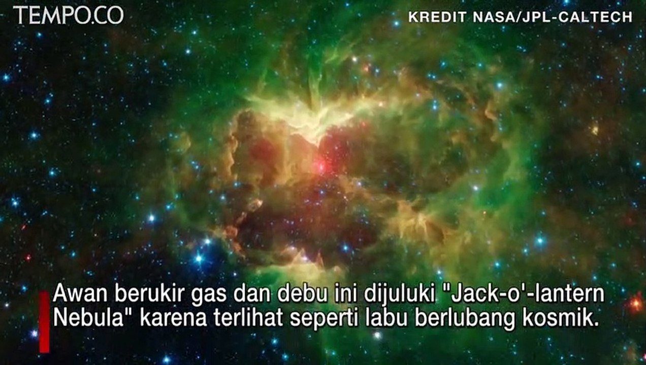 NASA Temukan Ukiran Nebula Mirip Labu Halloween di Ruang Angkasa
