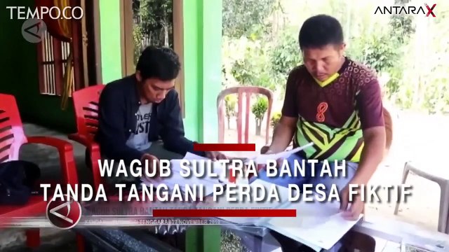 Wagub Sultra Bantah Tanda Tangani Perda Desa Fiktif