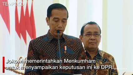 Jokowi Minta Pembahasan RUU KUHP Ditunda