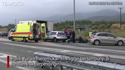 Polisi Temukan 41 Migran Bersembunyi di Truk Berpendingan di Yunani