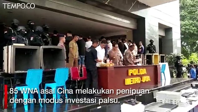 Terungkap, Begini Modus 85 WNA Cina Tersangka Penipuan