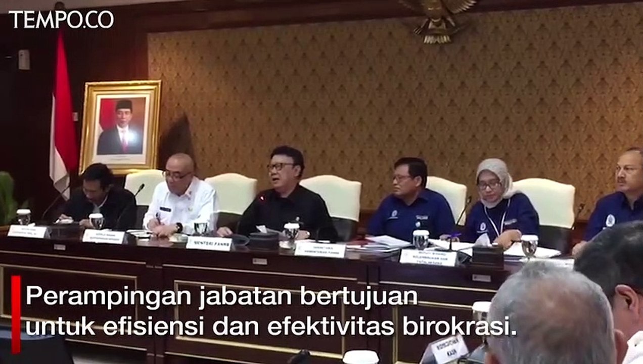 Tahun Depan Tjahjo Kumolo Akan Pangkas Pejabat Eselon III dan IV