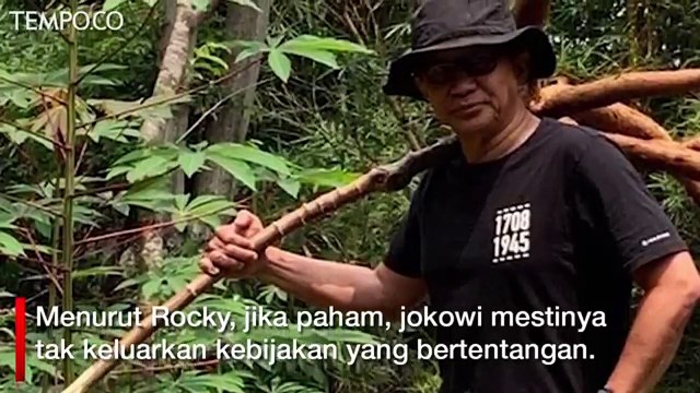 Rocky Gerung: Saya Serius Sebut Jokowi Tak Paham Pancasila